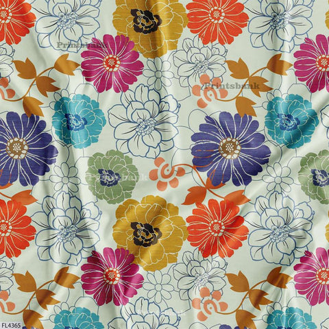 Wholesale Floral Printed Fabric in Surat