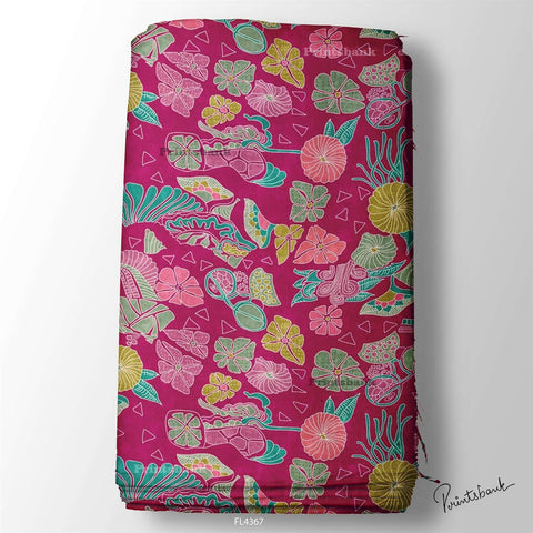 Wholesale Floral Printed Fabric in Surat