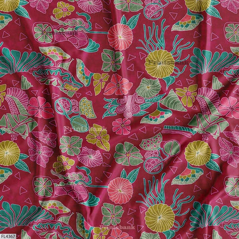Wholesale Floral Printed Fabric in Surat