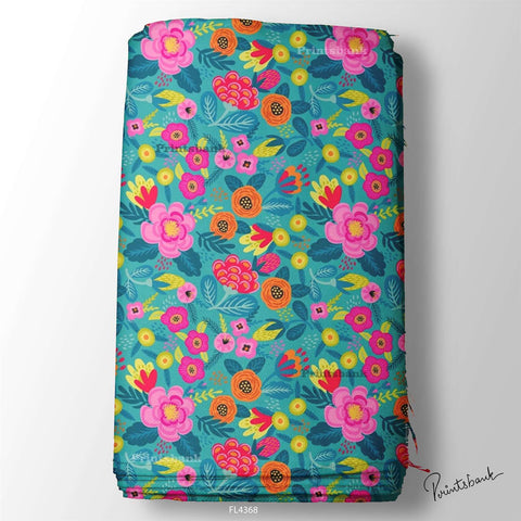 Wholesale Floral Printed Fabric in Surat