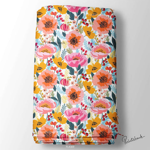 Wholesale Floral Printed Fabric in Surat