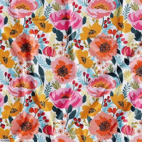 Wholesale Floral Printed Fabric in Surat