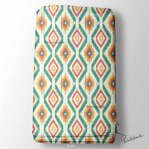 Best Ikat Digital Printed Fabric Manufacturer