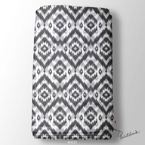 Ikat Digital Printed Fabric Supplier