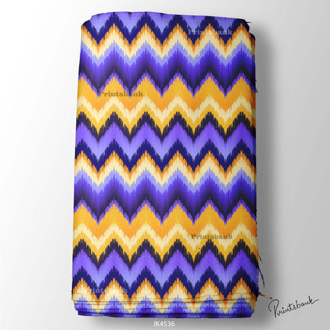 Ikat Digital Printed Fabric Supplier