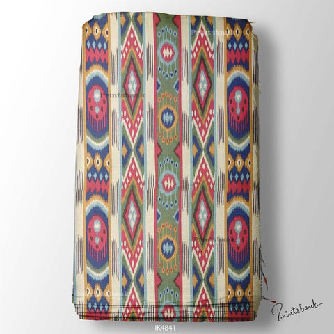 Ikat Digital Printed Fabric Supplier