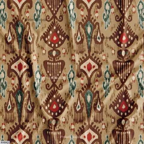 Ikat Digital Printed Fabric Manufacturer