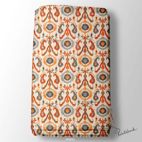 Ikat Digital Printed Fabric Manufacturer