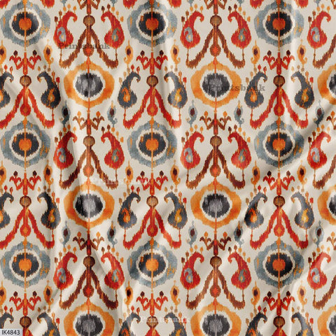 Ikat Digital Printed Fabric Manufacturer