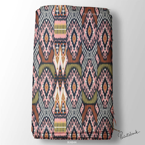 Ikat Digital Printed Fabric Manufacturer