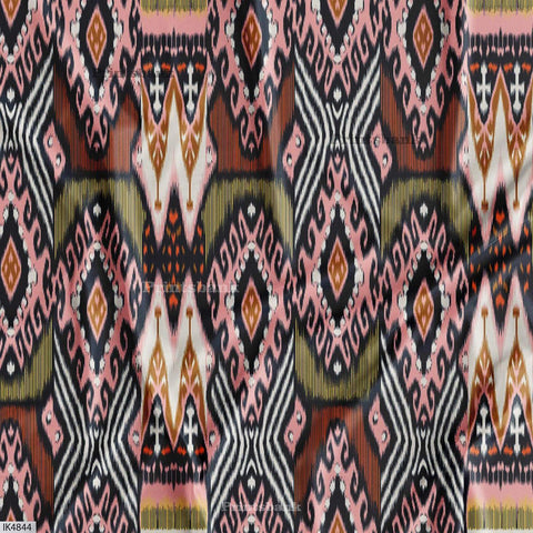 Ikat Digital Printed Fabric Manufacturer