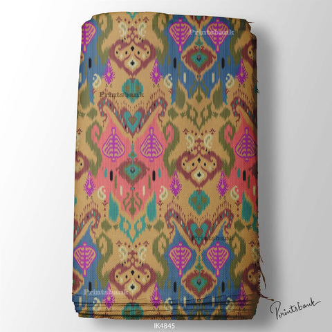 Ikat Digital Printed Fabric Manufacturer