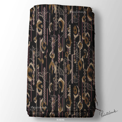 Ikat Digital Printed Fabric Manufacturer