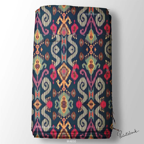 Wholesale ikat Printed Fabric in Surat