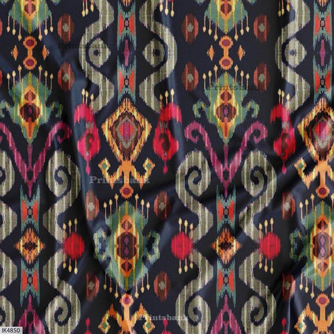 Wholesale ikat Printed Fabric in Surat