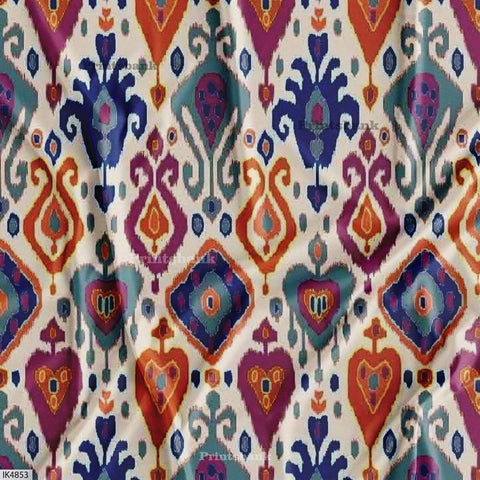 Wholesale ikat Printed Fabric in Surat