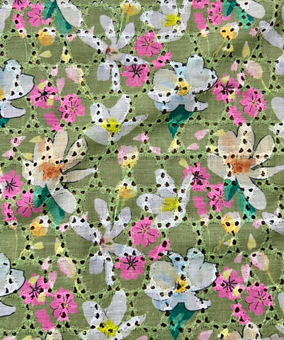 Cotton Hakooba Fabric Digital Printed