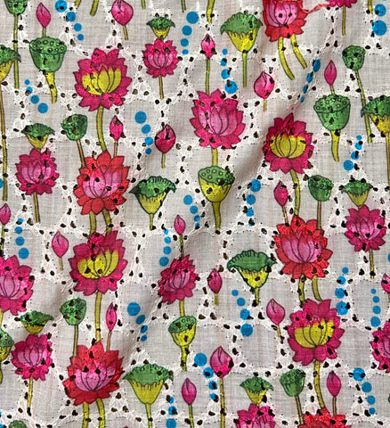 Cotton Hakooba Fabric Digital Printed