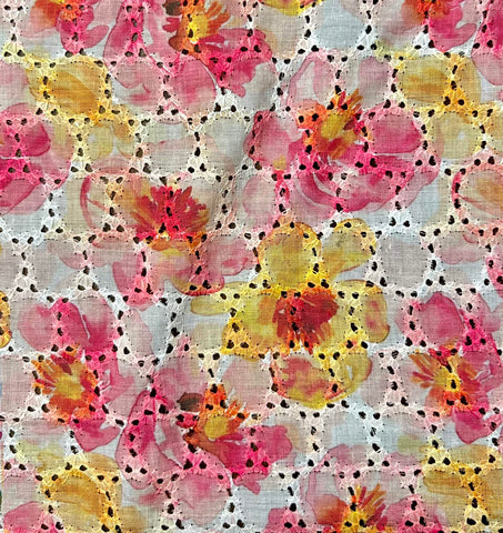 Cotton Hakooba Fabric Digital Printed