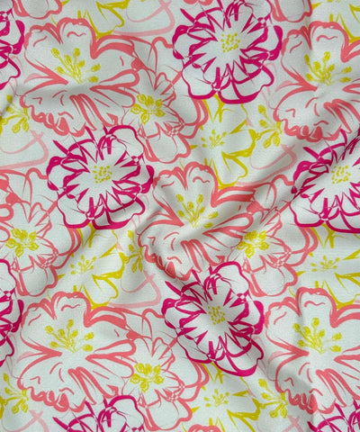Digital Printed Wholesale Poly Crepe Fabric