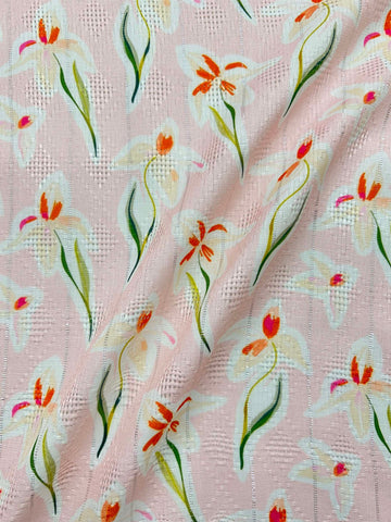 Sale! Cotton Jaquard Jari fabric Best for Shirts, Kurti, Gown, lehenga Multipurpose