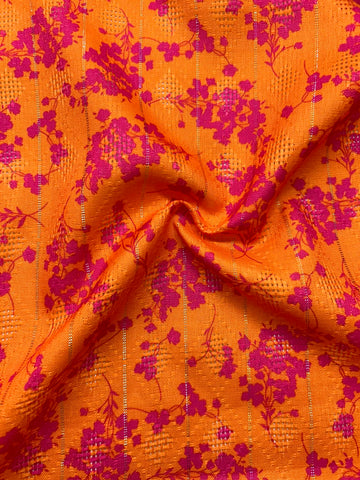 Sale! Cotton Jaquard Jari fabric Best for Shirts, Kurti, Gown, lehenga Multipurpose