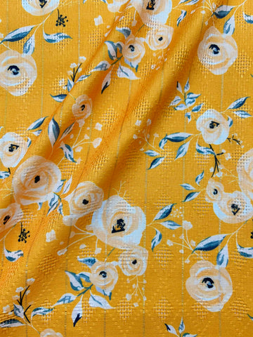 Sale! Cotton Jaquard Jari fabric Best for Shirts, Kurti, Gown, lehenga Multipurpose