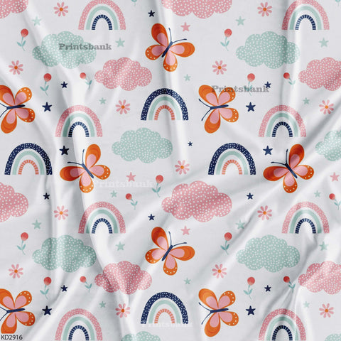 Kid's Wholesale Digital Printed Fabric For Baby Garment Manufacturer