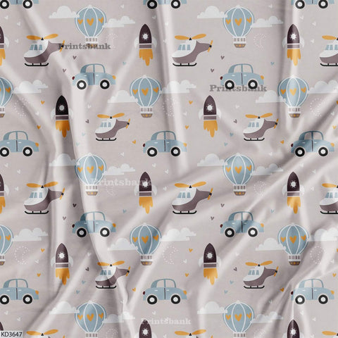 Kid's Wholesale Digital Printed Fabric For Baby Garment Manufacturer