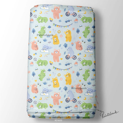 Kid's Wholesale Digital Printed Fabric For Baby Garment Manufacturer