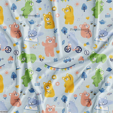 Kid's Wholesale Digital Printed Fabric For Baby Garment Manufacturer