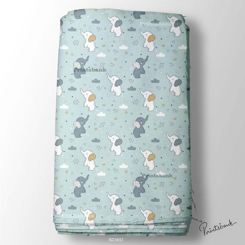 Kid's Wholesale Digital Printed Fabric For Baby Garment Manufacturer