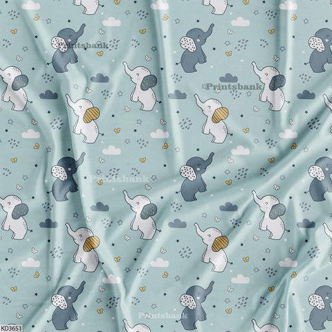 Kid's Wholesale Digital Printed Fabric For Baby Garment Manufacturer
