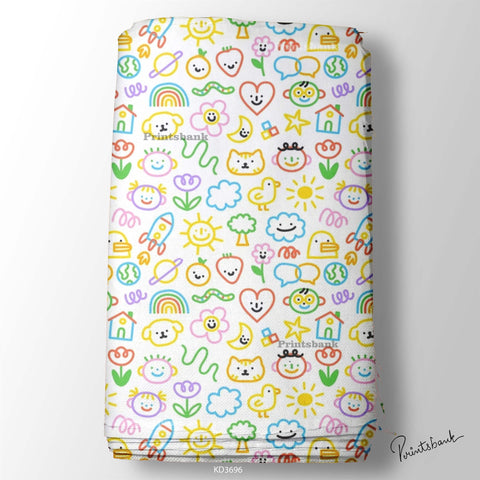 Kid's Wholesale Digital Printed Fabric For Baby Garment Manufacturer
