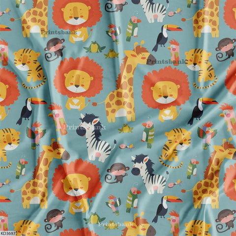 Kid's Wholesale Digital Printed Fabric For Baby Garment Manufacturer