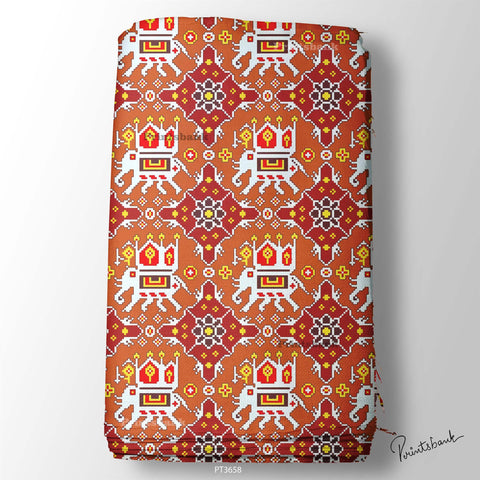 Wholesale Patola Printed Fabric in Surat