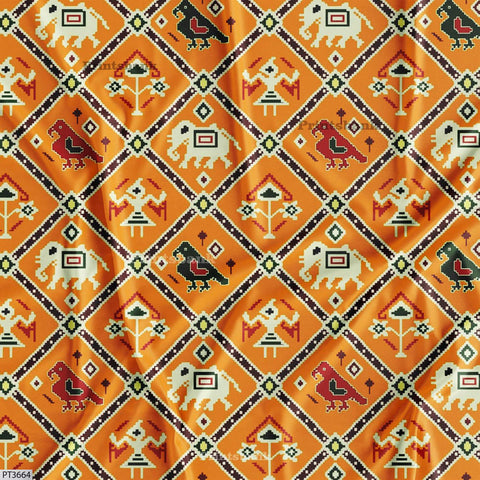 Patola Digital Printed Fabric Supplier