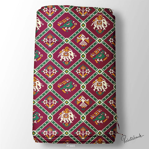 Patola Digital Printed Fabric Supplier