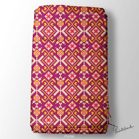 Wholesale Patola Printed Fabric in Surat
