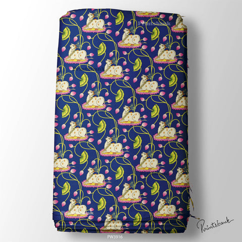 Wholesale Pichwai Printed Fabric Cloth
