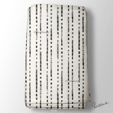 Wholesale Stripes Printed Fabric in Surat