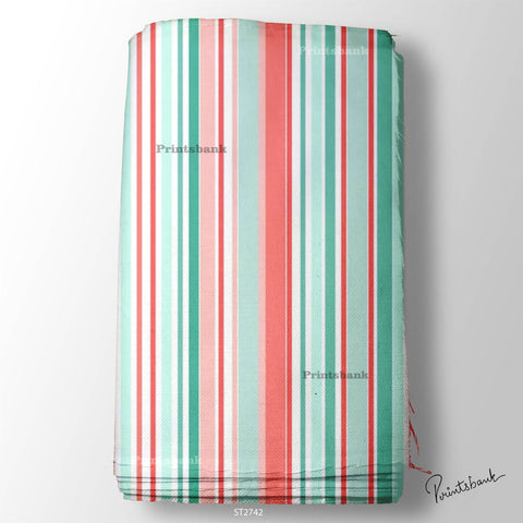 Wholesale Stripes Printed Fabric in Surat