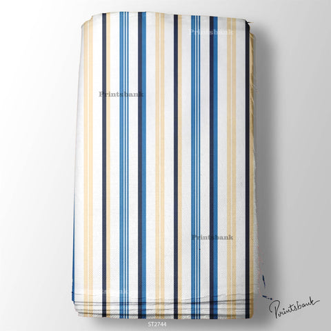 Wholesale Stripes Printed Fabric in Surat