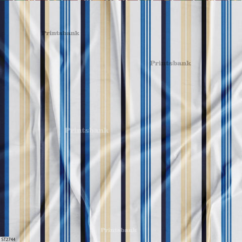 Wholesale Stripes Printed Fabric in Surat