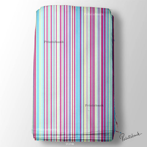 Wholesale Stripes Printed Fabric in Surat