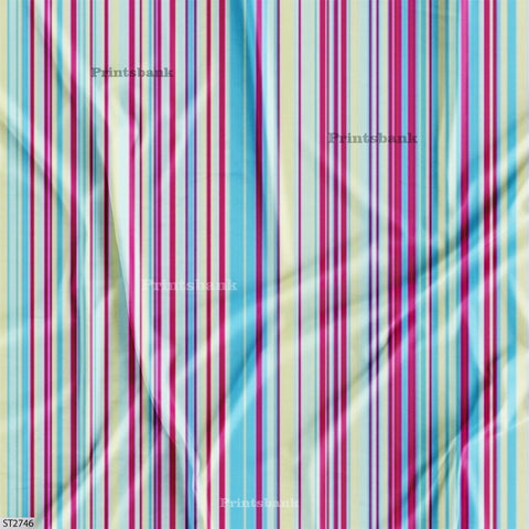 Wholesale Stripes Printed Fabric in Surat