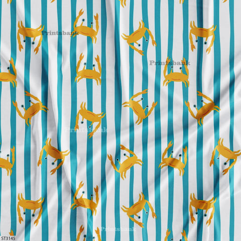 Stripes Digital Printed Fabric Manufacturer