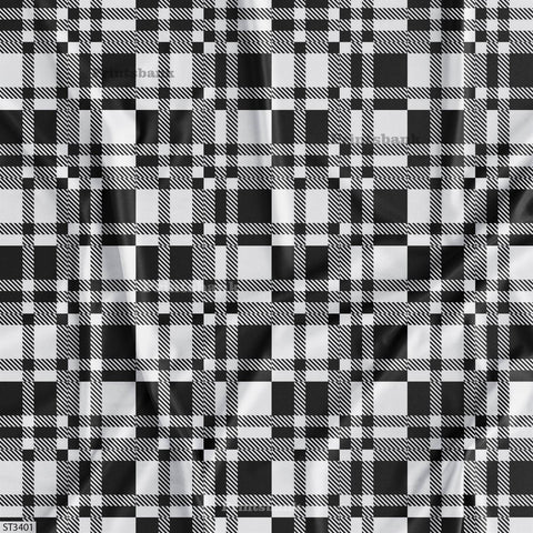 Wholesale Checks Printed Fabric in Surat