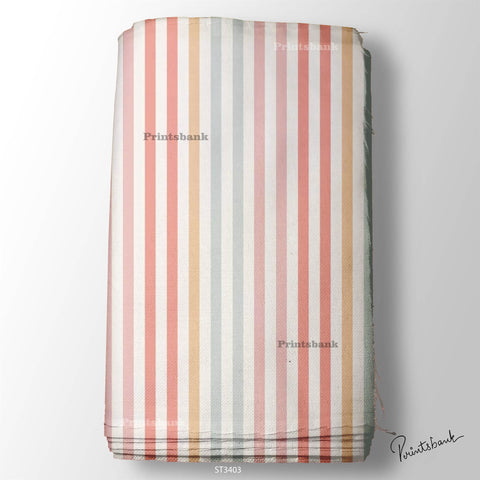 Wholesale Stripes Printed Fabric in Surat