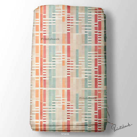 Stripes Printed Fabric For Dresses cloths
